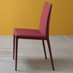 Maxi 637 fém vázas szék valódi bõr kárpittal