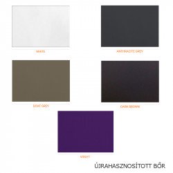 Marilyn 652 fém vázas szék újrahasznosított bõr kárpittal