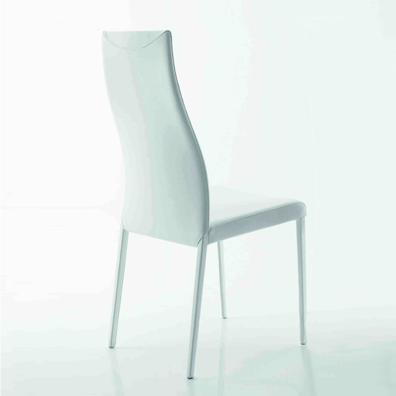 Marilyn 656 fém vázas szék valódi bõr kárpittal