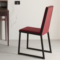 Metric 629 fém vázas szék Karina szövettel