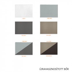 Clery 653 fém vázas szék újrahasznosított bõr kárpittal