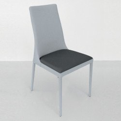 Clery 653 fém vázas szék újrahasznosított bõr kárpittal