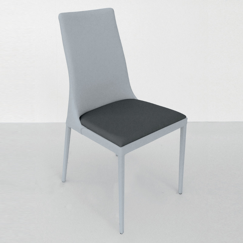 Clery 659 fém vázas szék valódi bõr kárpittal