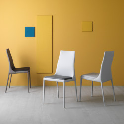 Clery 659 fém vázas szék valódi bõr kárpittal