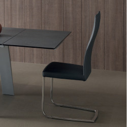 Slim 657 fém vázas szék valódi bõr kárpittal 03 Fémvázas étkezőszékek 0 COMPAR