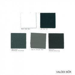 Slim 657 fém vázas szék valódi bõr kárpittal