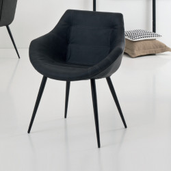 Rosy 246 fém vázas szék mû Nubuk bõr kárpittal 05 Fémvázas karosszékek 0 COMPAR