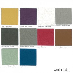 Liza 684 fém vázas karosszék valódi bõr kárpittal - párnával