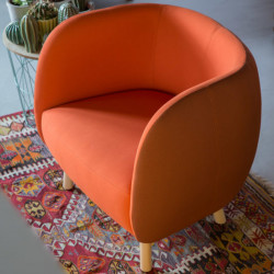 Mousse P kárpitozott fa vázas fotel