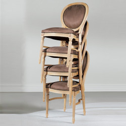 Luigi XVI 164-S kárpitozott rakásolható szék