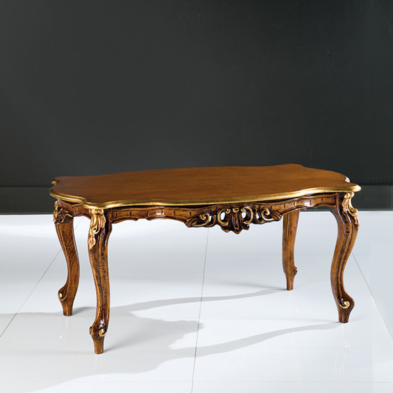 Cleopatra 314-TL téglalap alakú formázott barokk dohányzóasztal 103x59cm