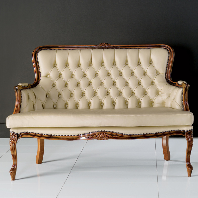 Levante Bergere 401-D két üléses kárpitozott kanapé