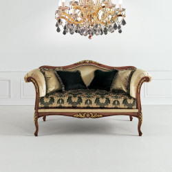 Giulietta 421-D két üléses kárpitozott kanapé 06 Barokk kanapék Mobilsedia