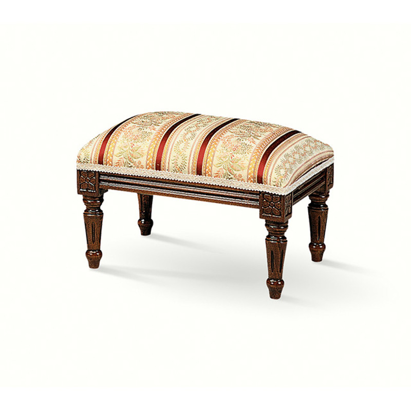 Luigi XVI 805-S kárpitozott téglalap alakú lábtartó