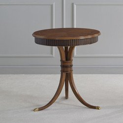 Marte 962-TI kerek dohányzóasztal intarziás asztallappal 80cm 02 Dohányzóasztalok Mobilsedia