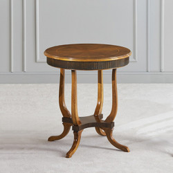 Giove 965-TI kerek dohányzóasztal intarziás asztallappal 70cm 02 Dohányzóasztalok Mobilsedia