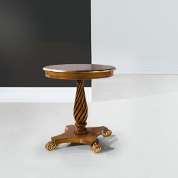 Vanity 997-TI kerek dohányzóasztal intarziás asztallappal 60cm 02 Dohányzóasztalok Mobilsedia