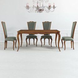 Viola 9000-I téglalap alakú étkezõasztal intarziás asztallappal 170x90cm