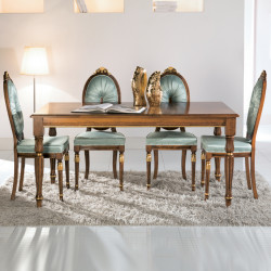 Cameo 9004-I téglalap alakú étkezõasztal intarziás asztallappal 170x90cm