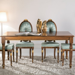 Cameo 9004-I téglalap alakú étkezõasztal intarziás asztallappal 170x90cm