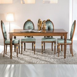 Cameo 9004-A téglalap alakú bõvíthetõ étkezõasztal intarziás asztallappal 170-220cm