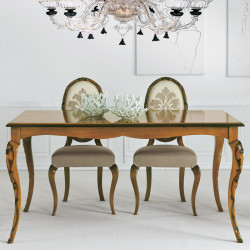 Fiocco 9005-A téglalap alakú bõvíthetõ étkezõasztal intarziás asztallappal 170-220cm 02 Bővíthető étkezőasztal Mobilsedia