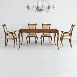 Nello 9007-I téglalap alakú étkezõasztal intarziás asztallappal 170x90cm