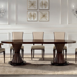 Sally 9027-T ovális étkezõasztal tanganyika fa asztallappal 260x120cm 02 Étkezőasztalok Mobilsedia