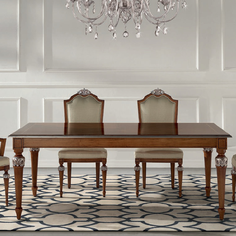 Grace 9030-I téglalap alakú étkezõasztal intarziás asztallappal 200x110cm