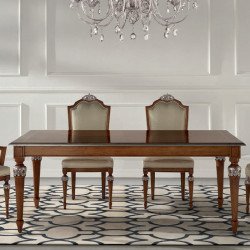 Grace 9030-I téglalap alakú étkezõasztal intarziás asztallappal 200x110cm