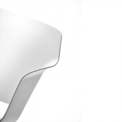 Clop polipropilén vázas szánkótalpas karosszék párnázott - kárpitozott üléssel