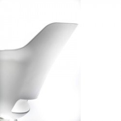 Clop polipropilén vázas szánkótalpas karosszék párnázott - kárpitozott üléssel