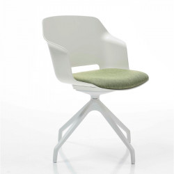 Clop polipropilén vázas forgó karosszék párnázott - kárpitozott üléssel 05 Műanyag karosszékek Diemme