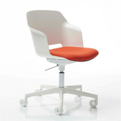 Clop állítható magasságú irodai szék párnázott - kárpitozott üléssel 05 Műanyag karosszékek Diemme