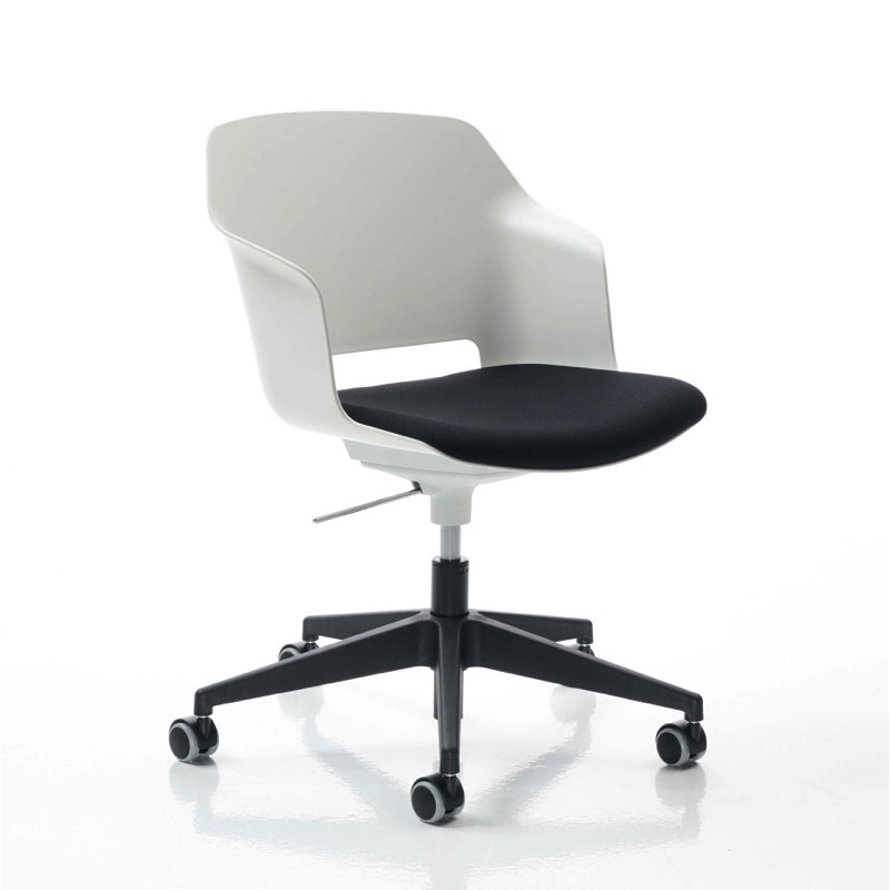 Clop állítható magasságú irodai szék párnázott - kárpitozott üléssel - TILT mechanizmussal