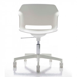 Clop állítható magasságú irodai szék párnázott - kárpitozott üléssel - egyensúly mechanizmussal 05 Műanyag karosszékek Diemme