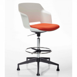 Clop állítható magasságú görgõs bárszék párnázott - kárpitozott üléssel 04 Műanyag bárszékek Diemme