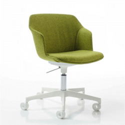Clop Riv állítható magasságú kárpitozott irodai szék poliuretán hab párnázással 05 Műanyag karosszékek Diemme