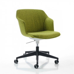 Clop Riv állítható magasságú kárpitozott irodai szék poliuretán hab párnázással - TILT mechanizmussal 05 Műanyag karosszékek Diemme