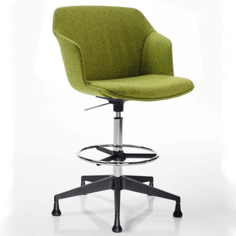 Clop Riv állítható magasságú görgõs kárpitozott bárszék poliuretán hab párnázással