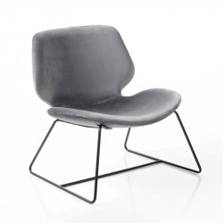 Eon Lounge szánkótalpas kárpitozott fotel 05 Favázas karosszékek Diemme