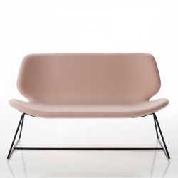 Eon Lounge szánkótalpas kárpitozott kétszemélyes kanapé