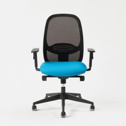 Hop állítható magasságú irodai szék hálós háttámlával fix fekete kartámasszokkal