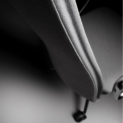 Velvet fix magasságú kárpitozott irodai szék - fix fekete kartámasszokkal - 4-ágú csillag alakú központi görgõs lábbal