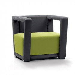 Circuit kárpitozott fotel keretes kartámasszal 03 Ügyfélvárók Diemme