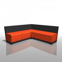 Circuit két kárpitozott fotel - kétszemélyes kanapé karfák nélkül