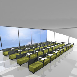 Circuit kárpitozott pad