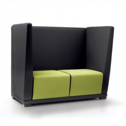 Circuit két kárpitozott fotel - kétszemélyes kanapé magas háttámlával és oldalfalakkal 06 Design kanapék Diemme