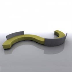 Circuit kárpitozott 30 fokot bezáró fotel karfák nélkül