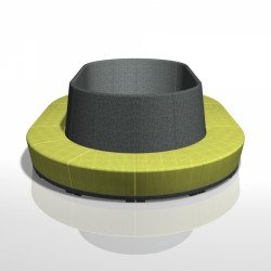 Circuit kárpitozott 30 fokot bezáró fotel karfák nélkül